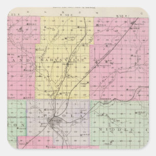 Miami County, Kansas Vierkante Sticker