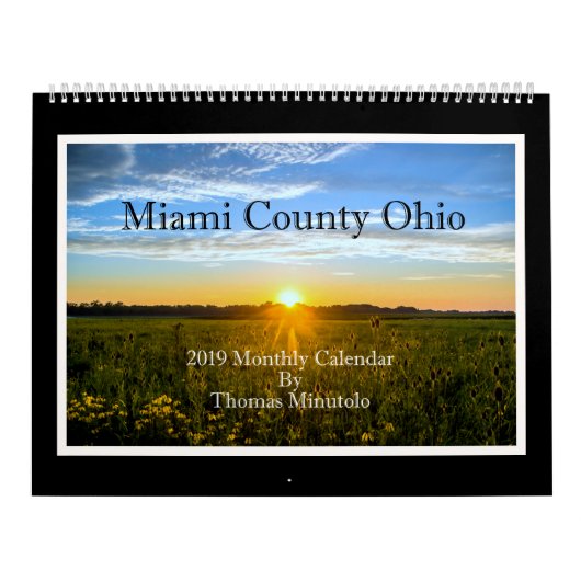 Miami County Ohio 2019 Maandelijkse kalender (Hoes)