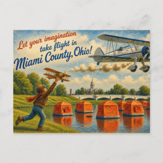 Miami County Ohio Ansichtkaart Briefkaart