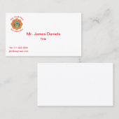 Miami Dade Fire Department Emblem Business Card Visitekaartje (Voorkant / Achterkant)