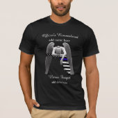 Miami-Dade FLA. Politie met dunne blauwe lijn T-sh T-shirt (Voorkant)