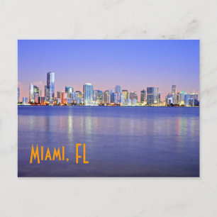Miami, de Magic City bij zonsopgang. Briefkaart
