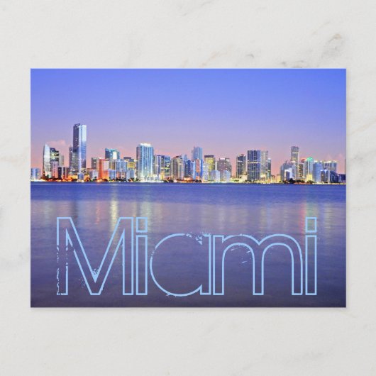 Miami, de Magische Stad bij zonsopgang Briefkaart (Voorkant)