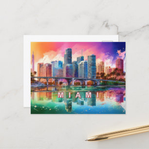 Miami de magische stad briefkaart