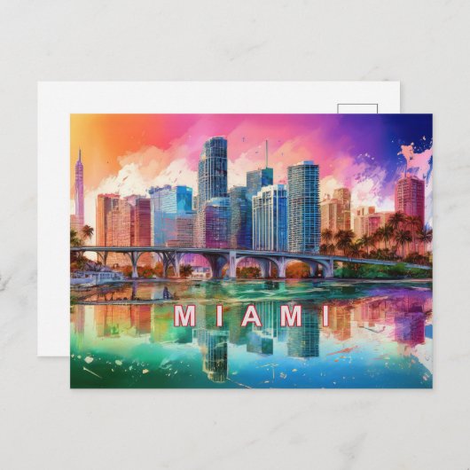 Miami de magische stad briefkaart (Voorkant / Achterkant)