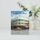 miami deco cab briefkaart (Staand voorkant)