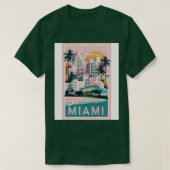 Miami Design met Neon 80s Vibes Miami Flo T-shirt (Design voorkant)
