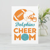 Miami Dolfijnen Classic Bedankkaart (Staand voorkant)