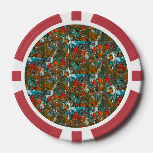 Miami Dolphins Balloon Studio Kunst Poker Chips (Voorkant)