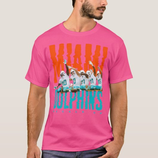 Miami Dolphins Roller Onderzetter T-shirt (Voorkant)