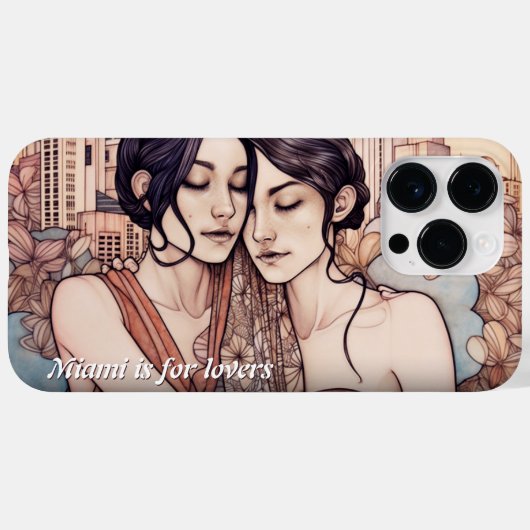 Miami Downtown Vrouwen maken lesbiennes kapot Case-Mate iPhone Case (Achterkant (horizontaal))