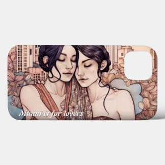Miami Downtown Vrouwen maken lesbiennes kapot Case-Mate iPhone Case