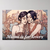 Miami Downtown Vrouwen maken lesbiennes kapot Poster (Voorkant)