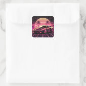 Miami Dreams Vierkante Sticker (Tas)