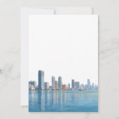 Miami Elopement Wedding Reception Kaart (Achterkant)