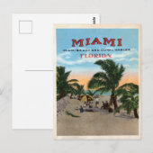  Miami en Coral Gables Florida Travel Briefkaart (Voorkant / Achterkant)