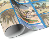  Miami en Miami Beach Florida Scènes Cadeaupapier (Rol Hoek)