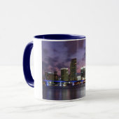Miami Evening Skyline Coffee Mok (Voorkant links)