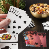 Miami Evening Skyline Spelling Cards Pokerkaarten (Insitu)