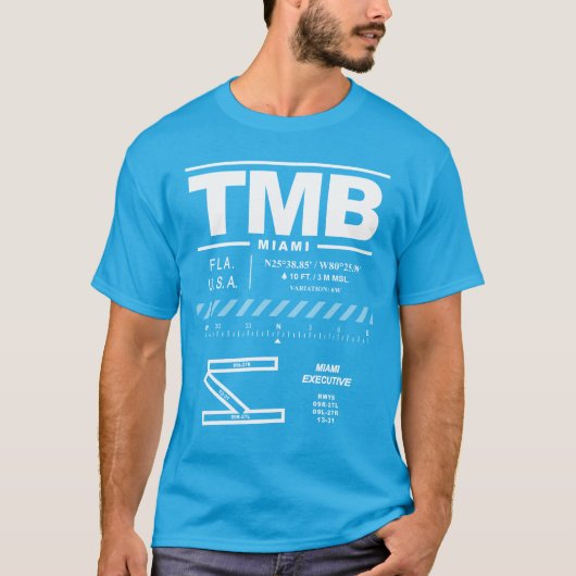 Miami Executive Airport TMB T-Shirt (Voorkant)