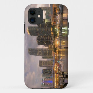 Miami financiële skyline bij schemering Case-Mate iPhone case