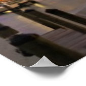 Miami financiële skyline bij schemering poster (Hoek)