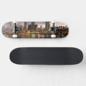 Miami financiële skyline bij schemering skateboard (Horizontaal)