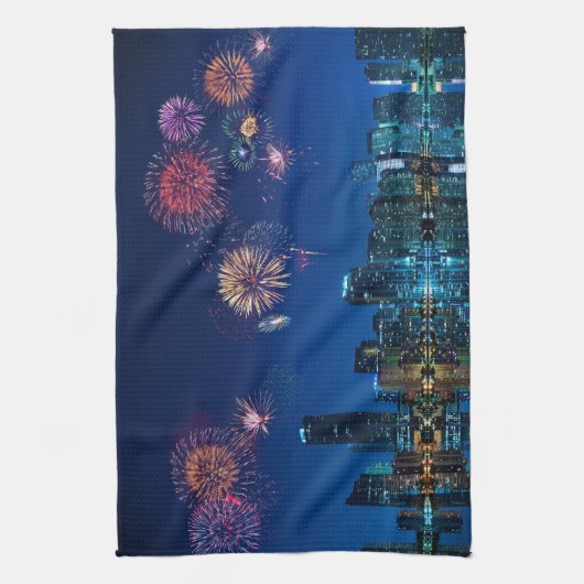 Miami Fireworks Theedoek (Verticaal)