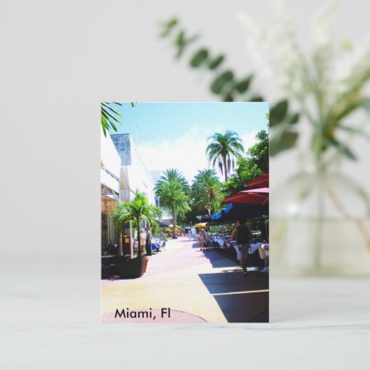 Miami, Fl Briefkaart (Staand voorkant)