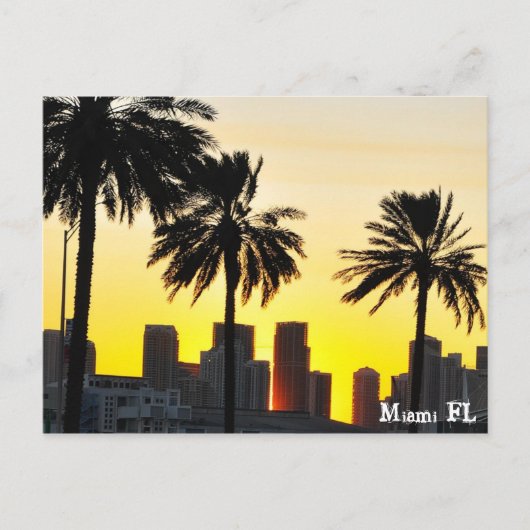 Miami FL Briefkaart (Voorkant)