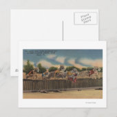 Miami, FL - Greyhound Dog Race bij Kennel Club Briefkaart (Voorkant / Achterkant)