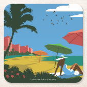 Miami, FL Kartonnen Onderzetters (Voorkant)