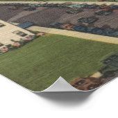 Miami, FL - Ocean Drive en Lummus Park Poster (Hoek)