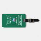 Miami, FL Road Sign Bagagelabel (Voorkant horizontaal)