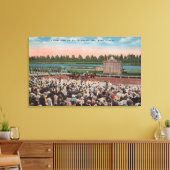 Miami, FL - Uitzicht van het Hialeah Park met Paar Canvas Afdruk (Insitu (Woonkamer))