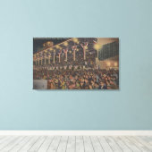 Miami, FL - West Flagler Kennel Club, Dog Canvas Afdruk (Insitu (Houten vloer))