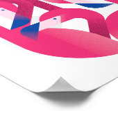 Miami Flamingo Color Poster (Hoek)