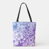 Miami Floral Design Canvas tas (Achterkant)