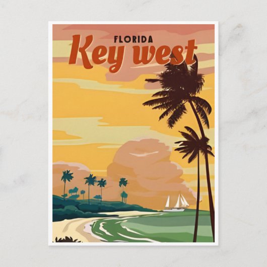  Miami Florida america key west Briefkaart (Voorkant)