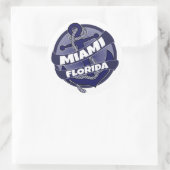 Miami Florida ankerstickers Ronde Sticker (Tas)