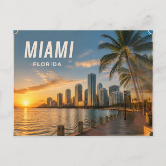 Miami Florida Ansichtkaart Briefkaart