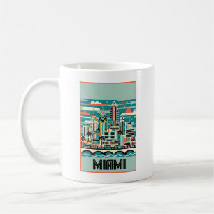 Miami Florida Art Deco Koffiemok