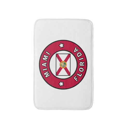 Miami Florida Badmat (Voorkant Verticaal)