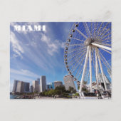 Miami Florida Bayfront Park City Skyline Travel Briefkaart (Voorkant)