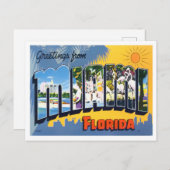 Miami, Florida  Big Letters Briefkaart (Voorkant / Achterkant)