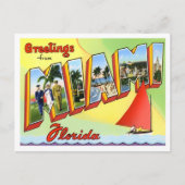Miami, Florida  Big Letters Briefkaart (Voorkant)