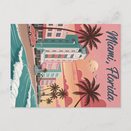 Miami, Florida Briefkaart (Voorkant)
