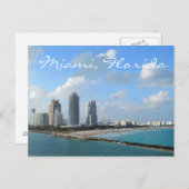 Miami Florida Briefkaart (Voorkant / Achterkant)