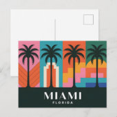 Miami Florida Briefkaart (Voorkant / Achterkant)