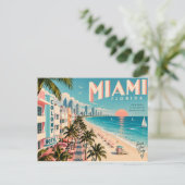 Miami Florida Briefkaart (Staand voorkant)